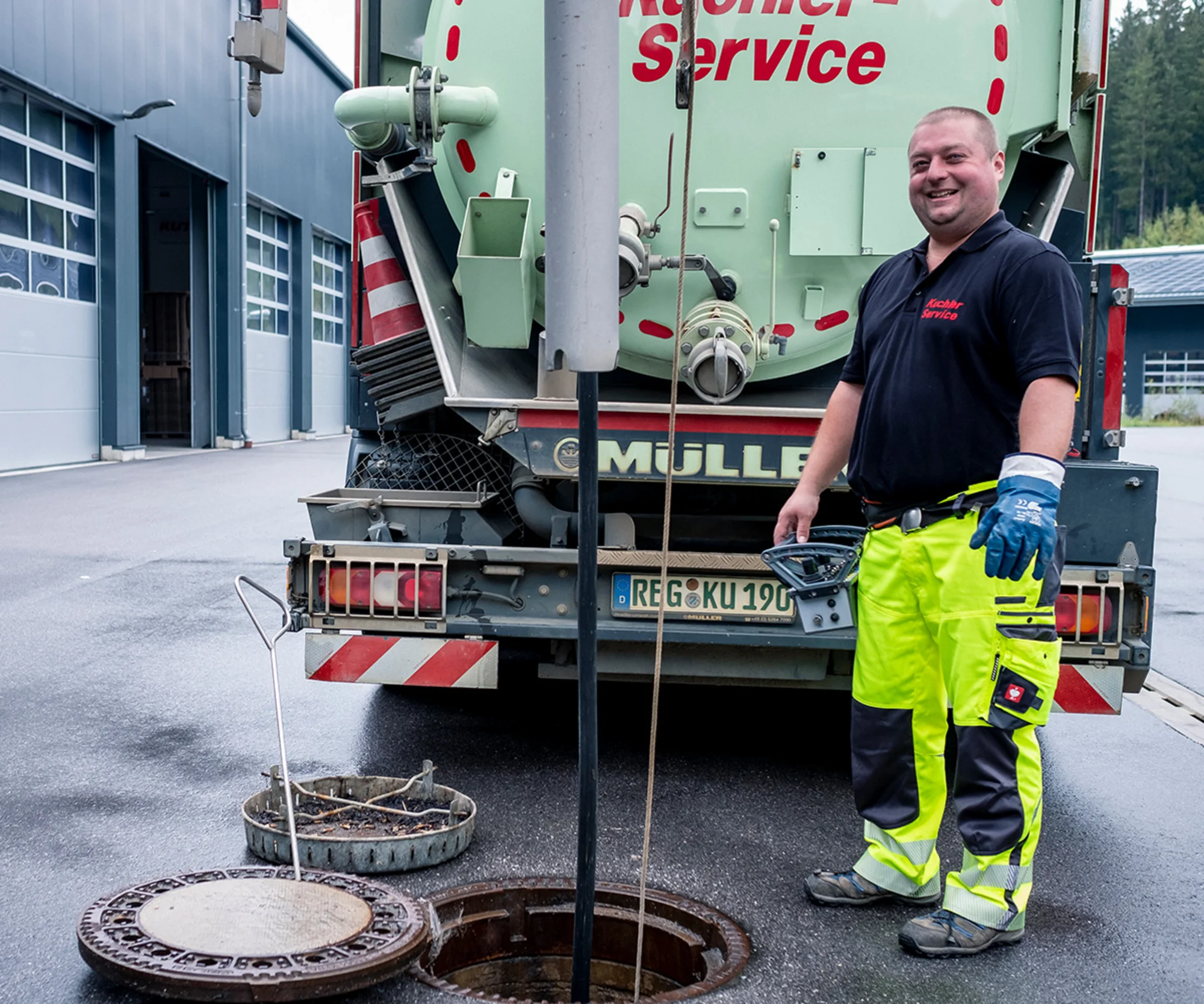 Kanal und Rohrreinigung in Laufach mit moderner Technik